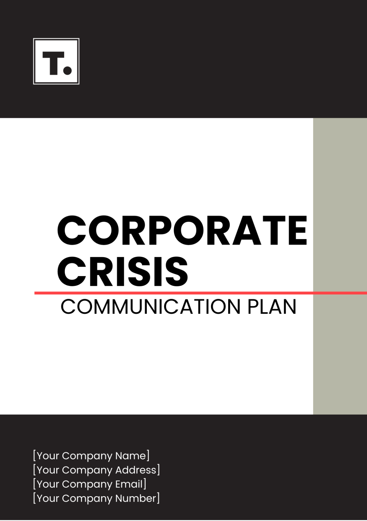 Corporate Crisis Communication Plan Template - Edit Online & Download