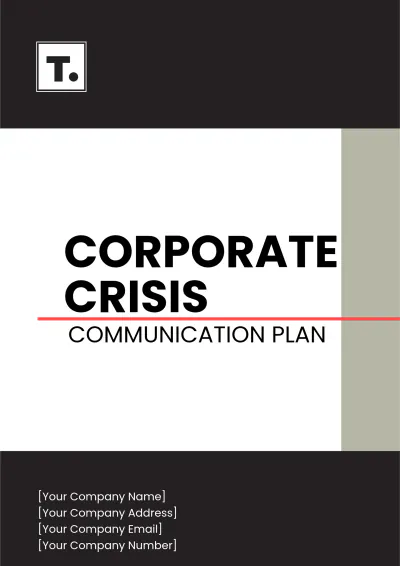Free Corporate Crisis Communication Plan Template to Edit Online