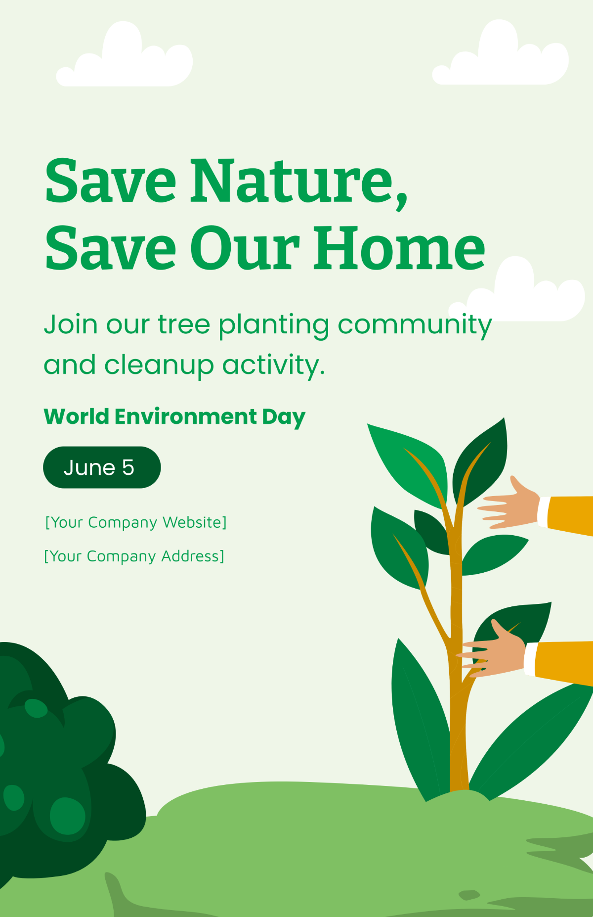 World Environment Day Save Nature Poster