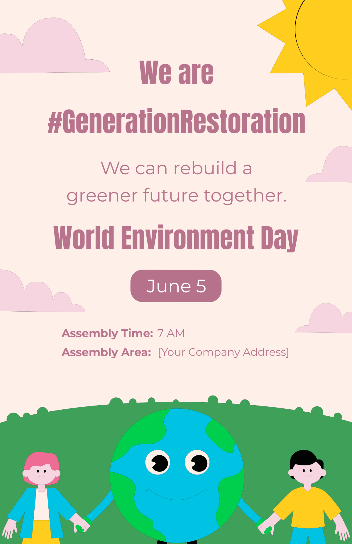 World Environment Day Poster for Kids