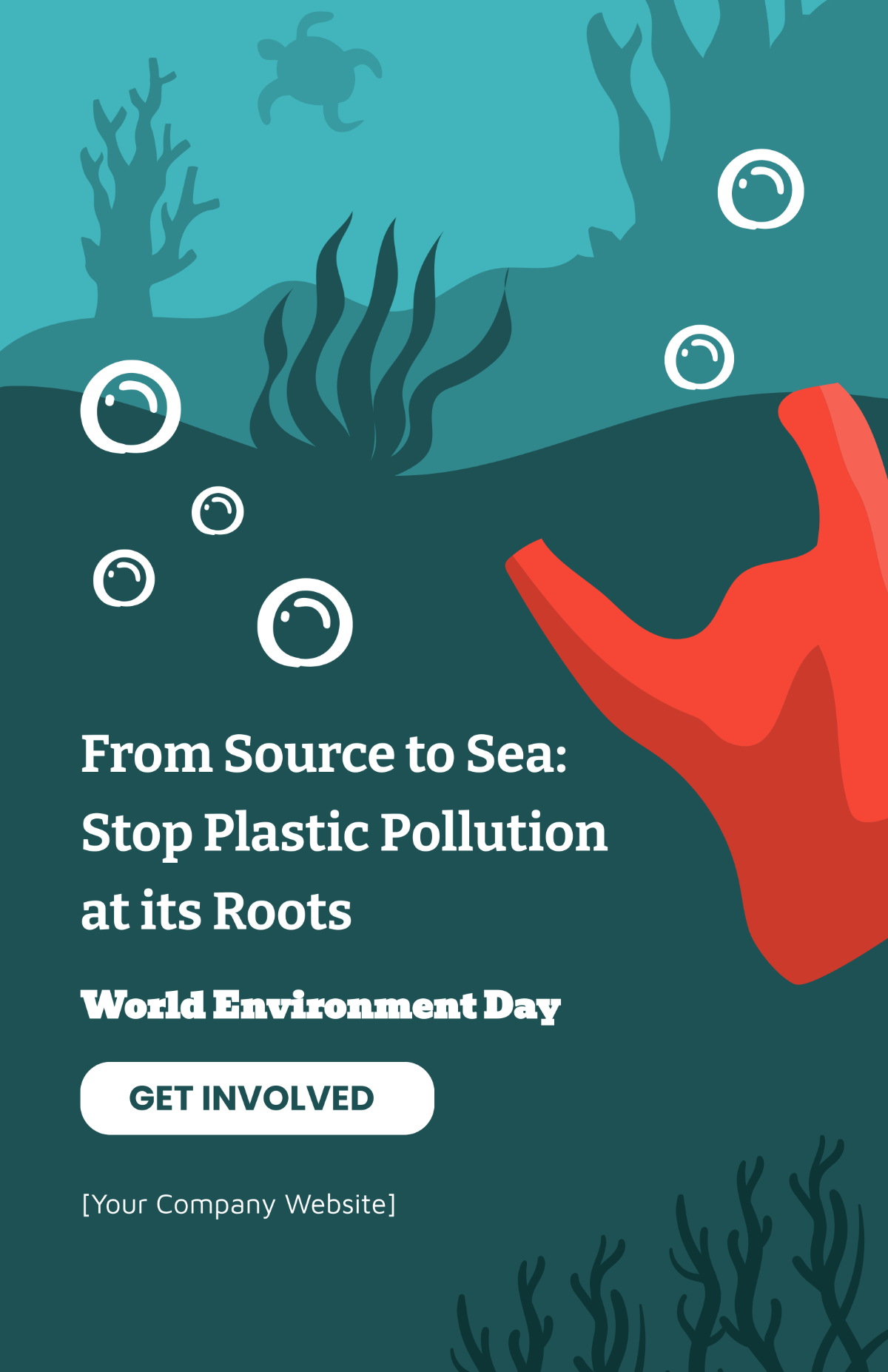 World Environment Day Plastic Pollution Poster
