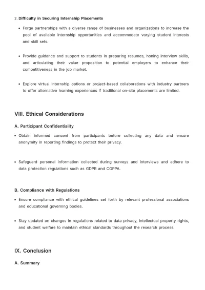 Free School Market Research Plan Template to Edit Online