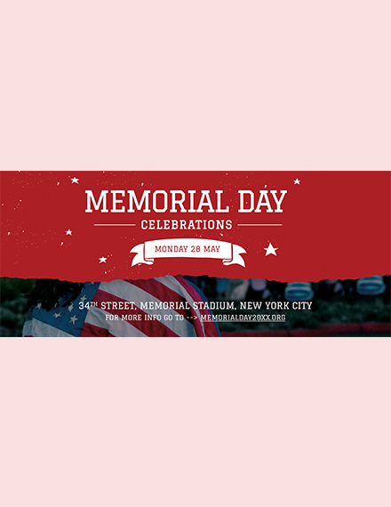 free memorial day linkedin profile banner template download 536