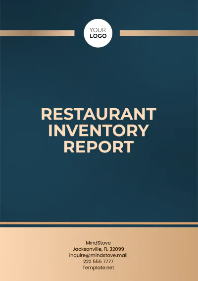 Free Restaurant Inventory Report Template to Edit Online