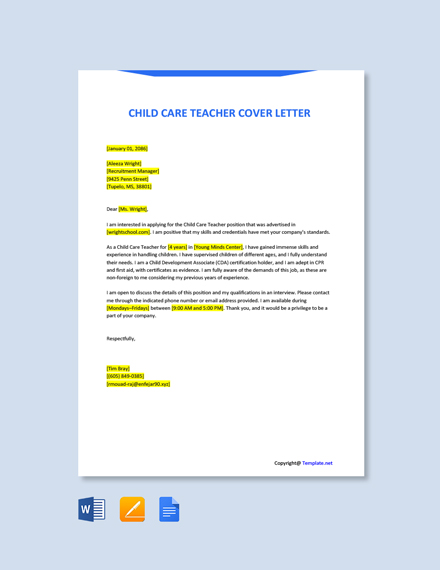 Child Support Agreement Letter Template - Google Docs, Word, Apple ...