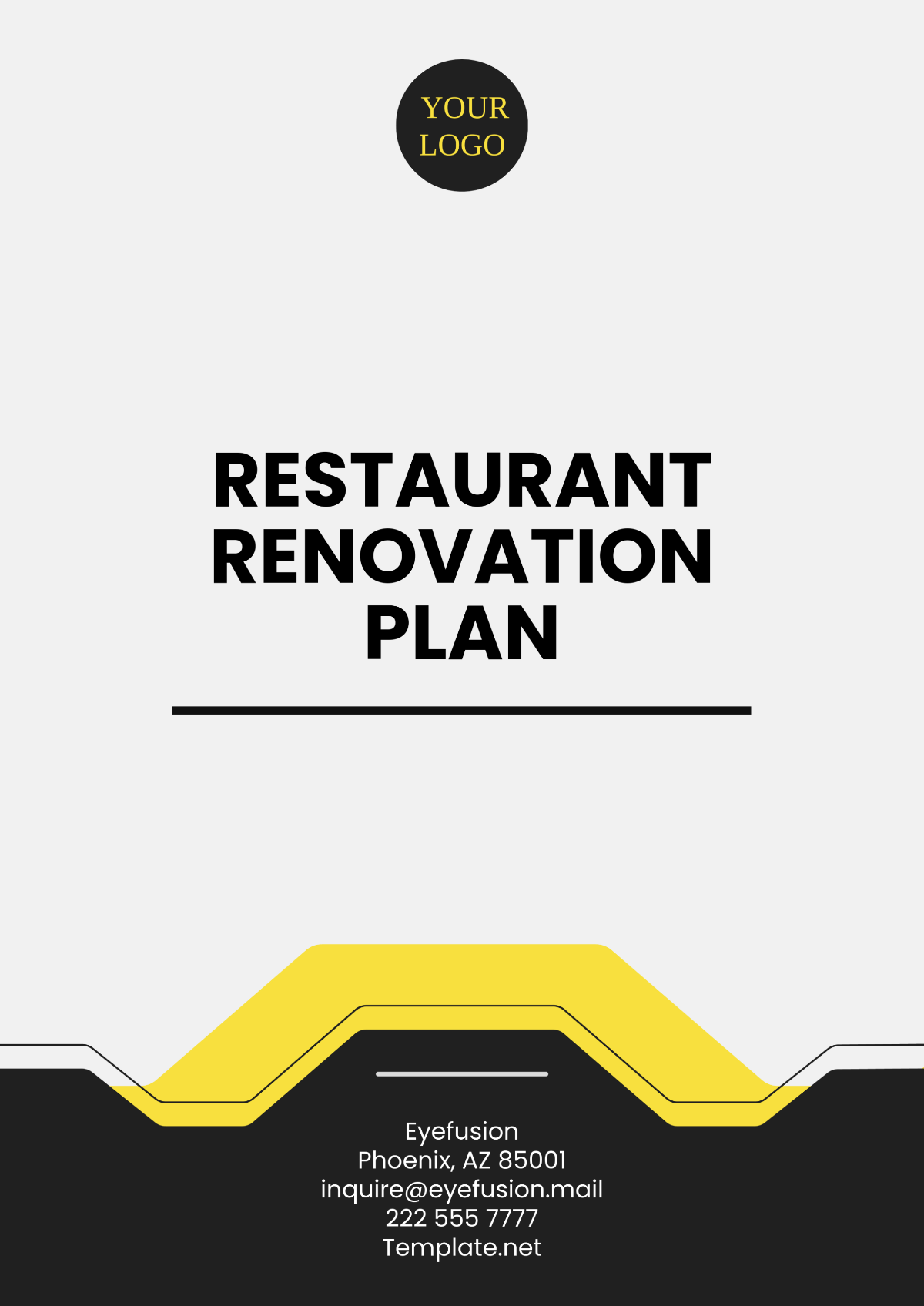 Restaurant Renovation Plan Template