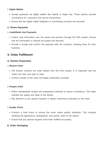 Free Restaurant Order Guide Template to Edit Online