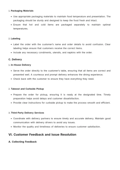 Free Restaurant Order Guide Template to Edit Online
