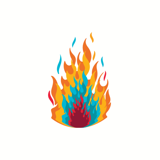 Free Colorful Fire Flame Element