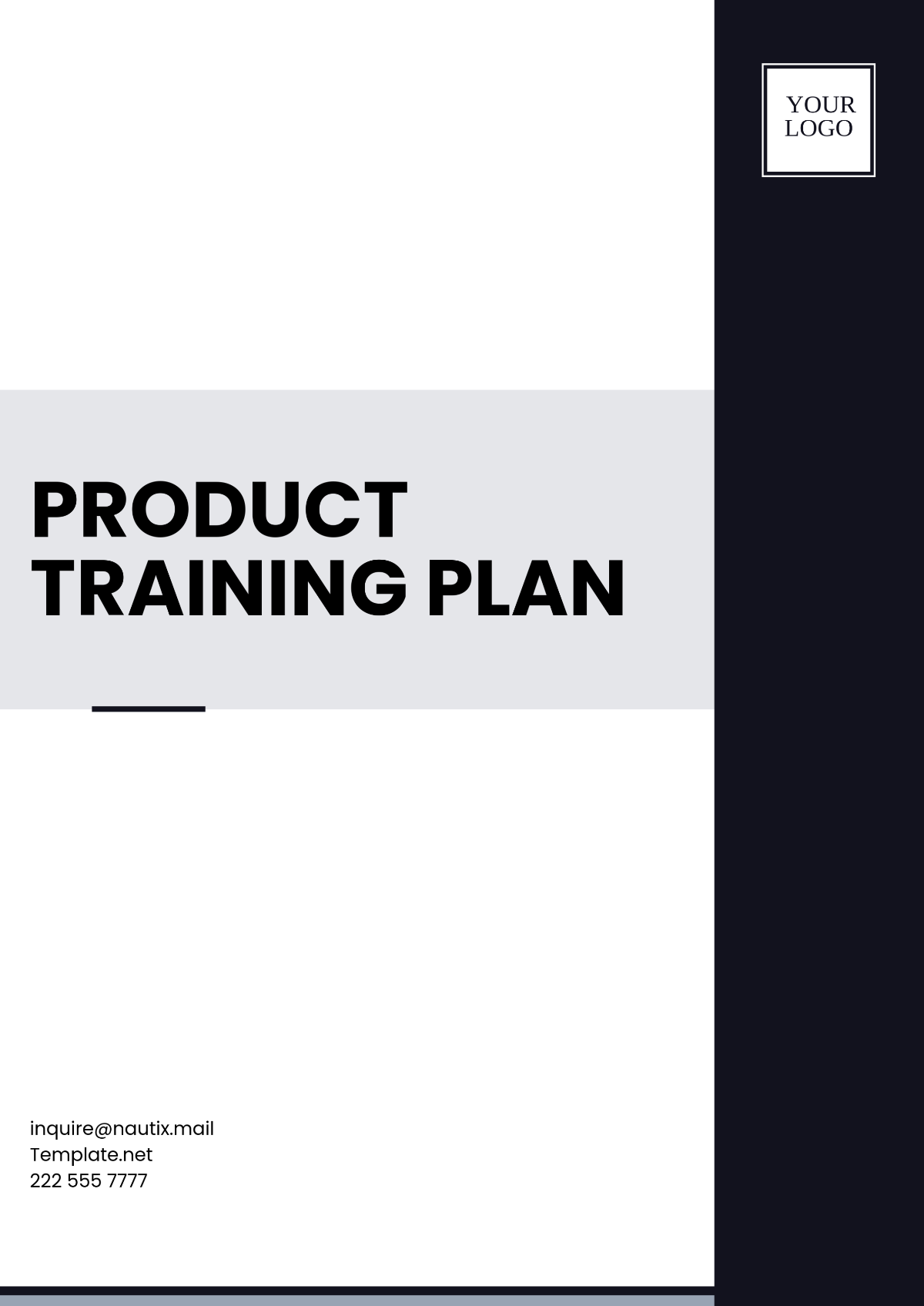 Product Training Plan Template - Edit Online & Download