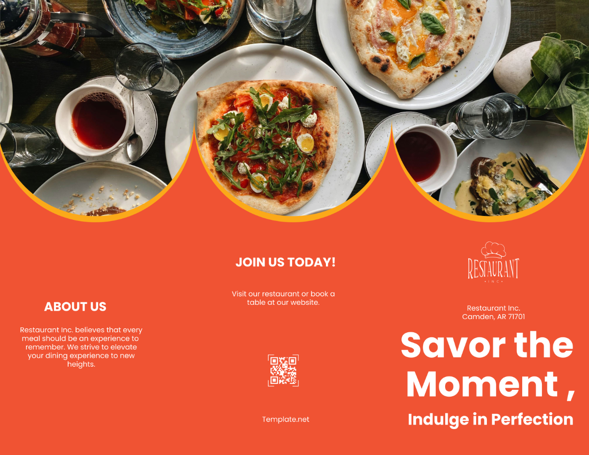 Restaurant Service Brochure Template - Edit Online & Download