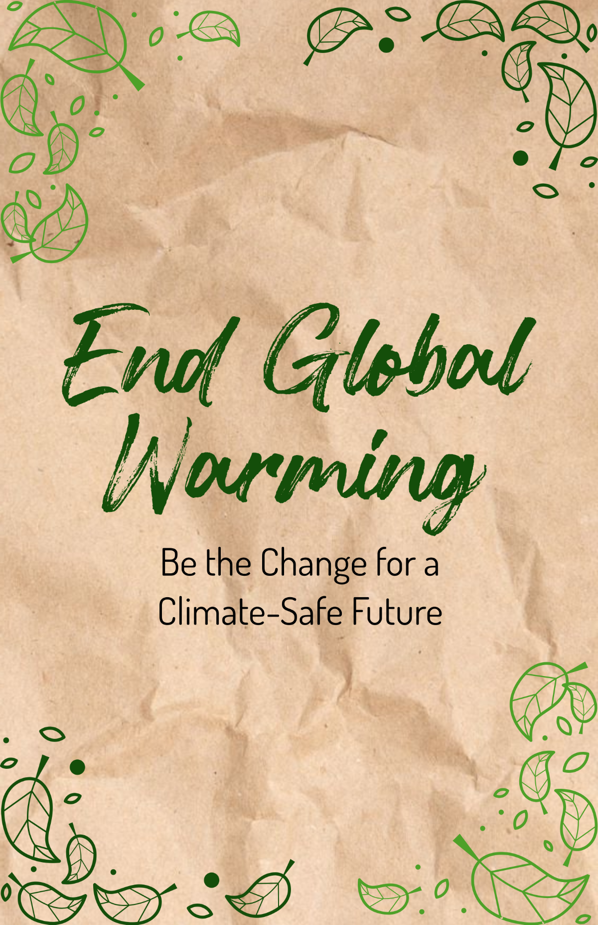 Global Warming Handmade Poster