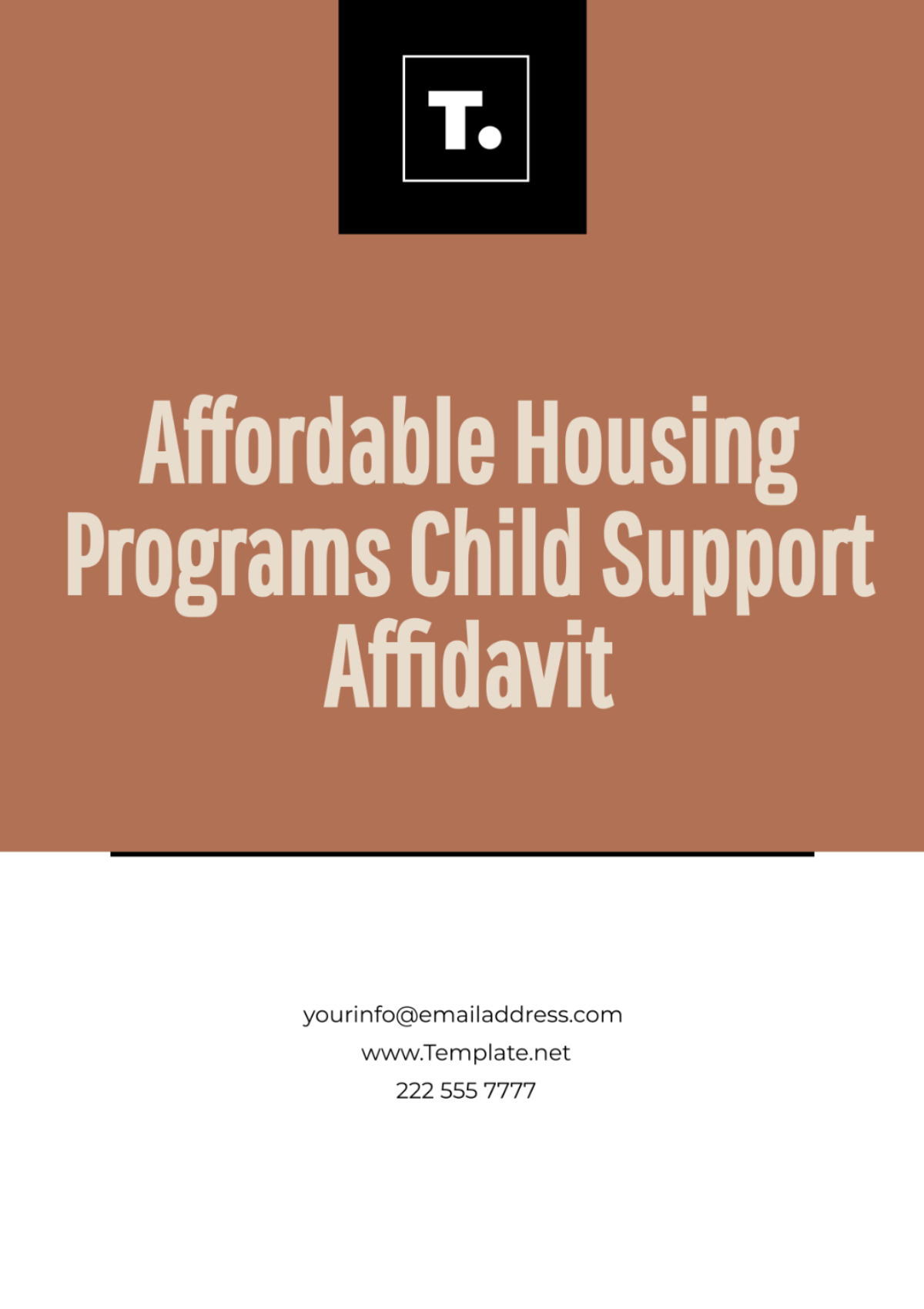 Affordable Housing Programs Child Support Affidavit Template - Edit Online & Download