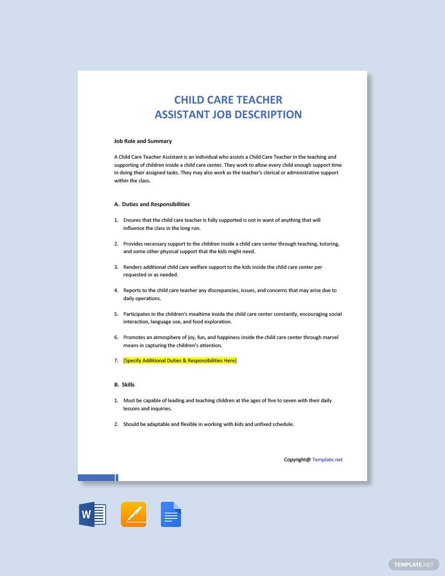 9+ Teacher Assistant Resume Templates PDF, DOC