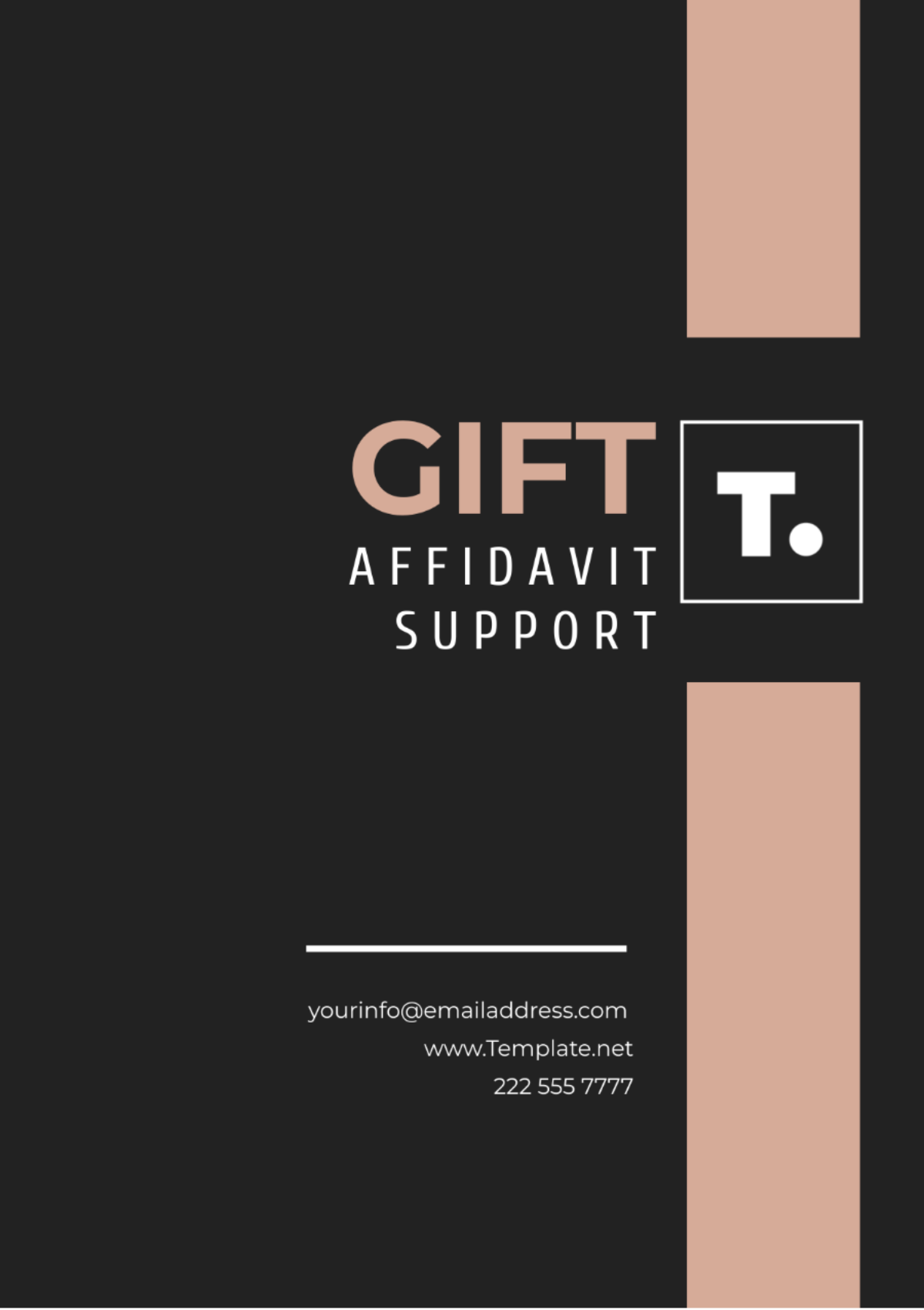 Gift Affidavit Support Template - Edit Online & Download