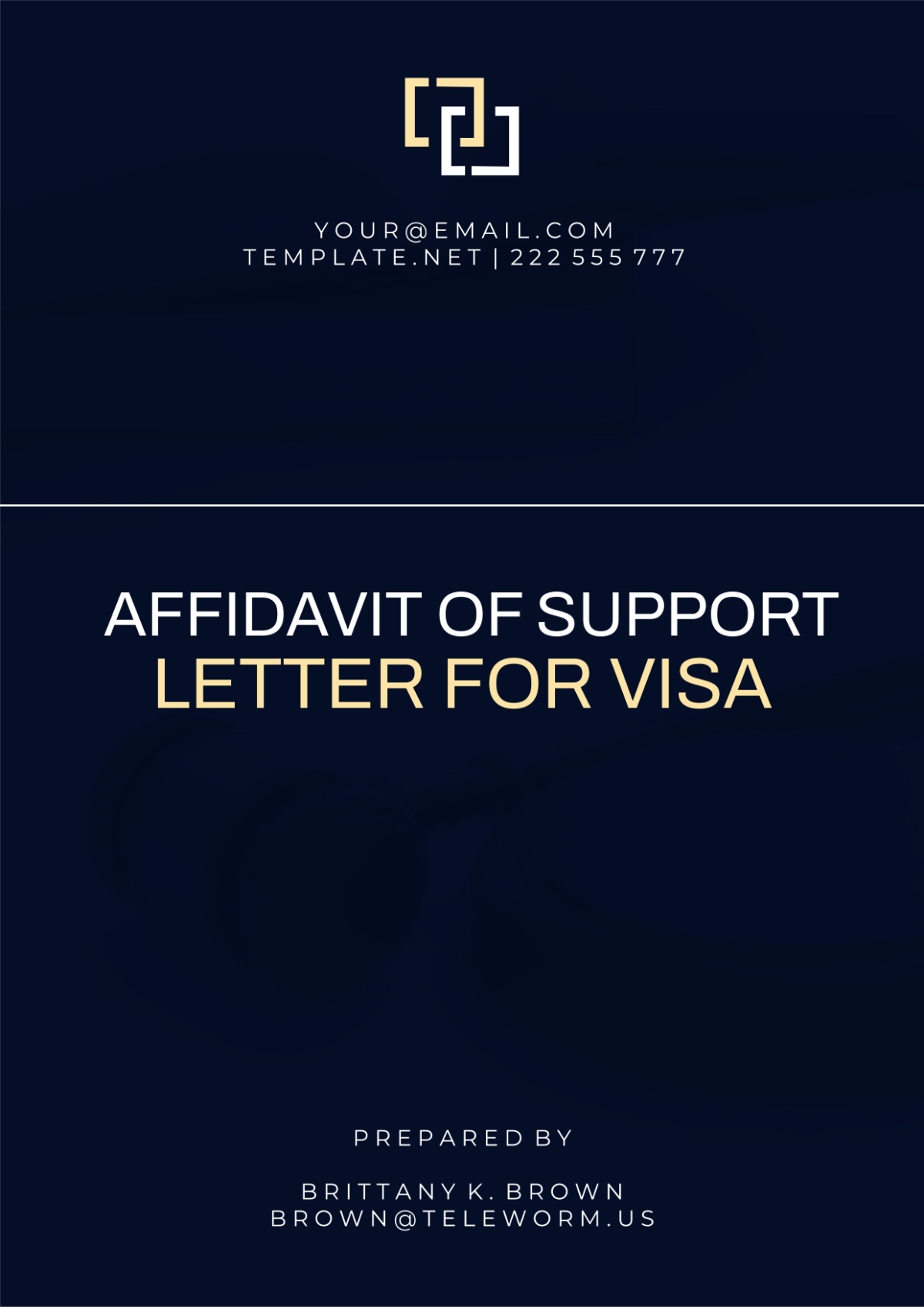 Affidavit Of Support Letter For Visa Template - Edit Online & Download