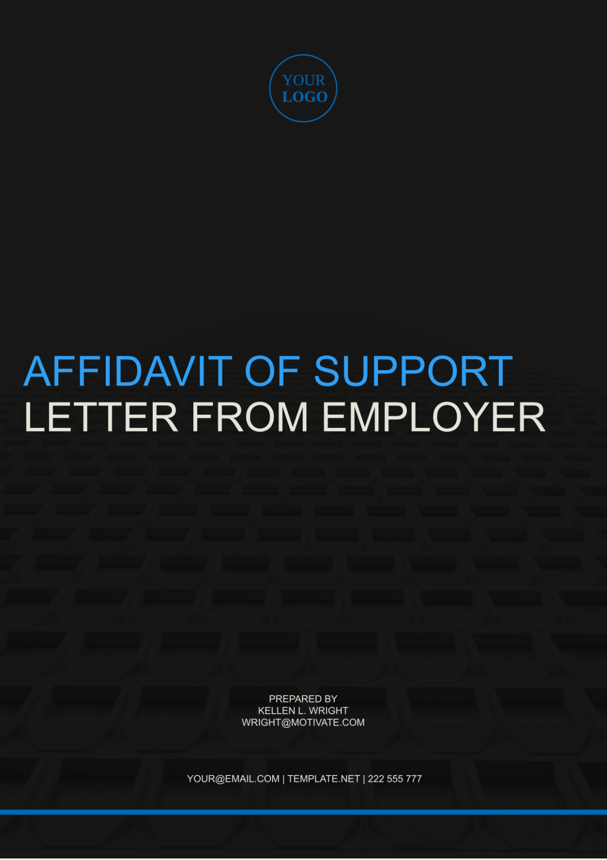 Affidavit Of Support Letter From Employer Template - Edit Online & Download