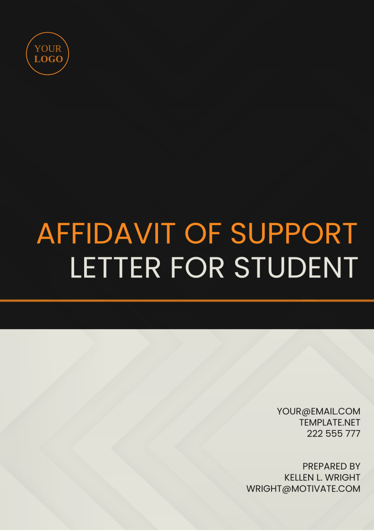 Affidavit Of Support Letter For Student Template - Edit Online & Download