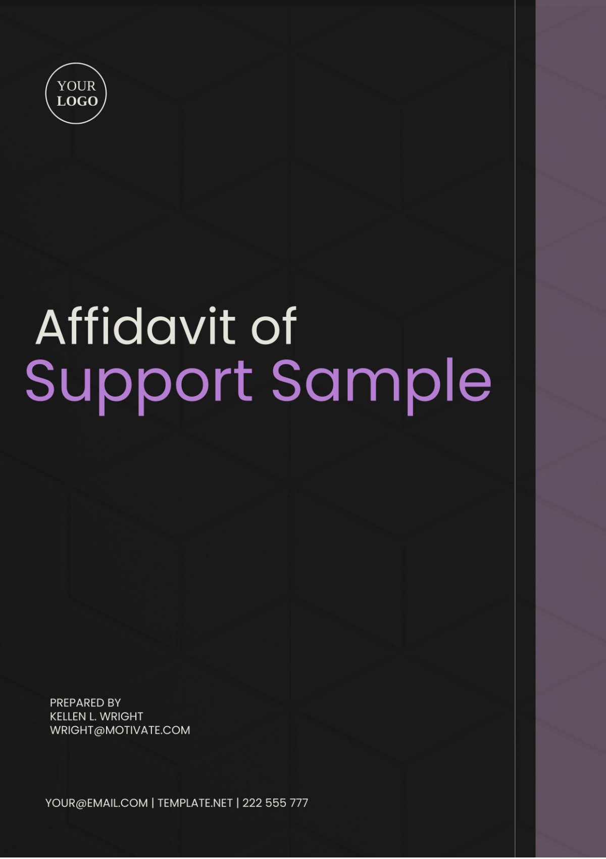 Affidavit Of Support Sample Template - Edit Online & Download