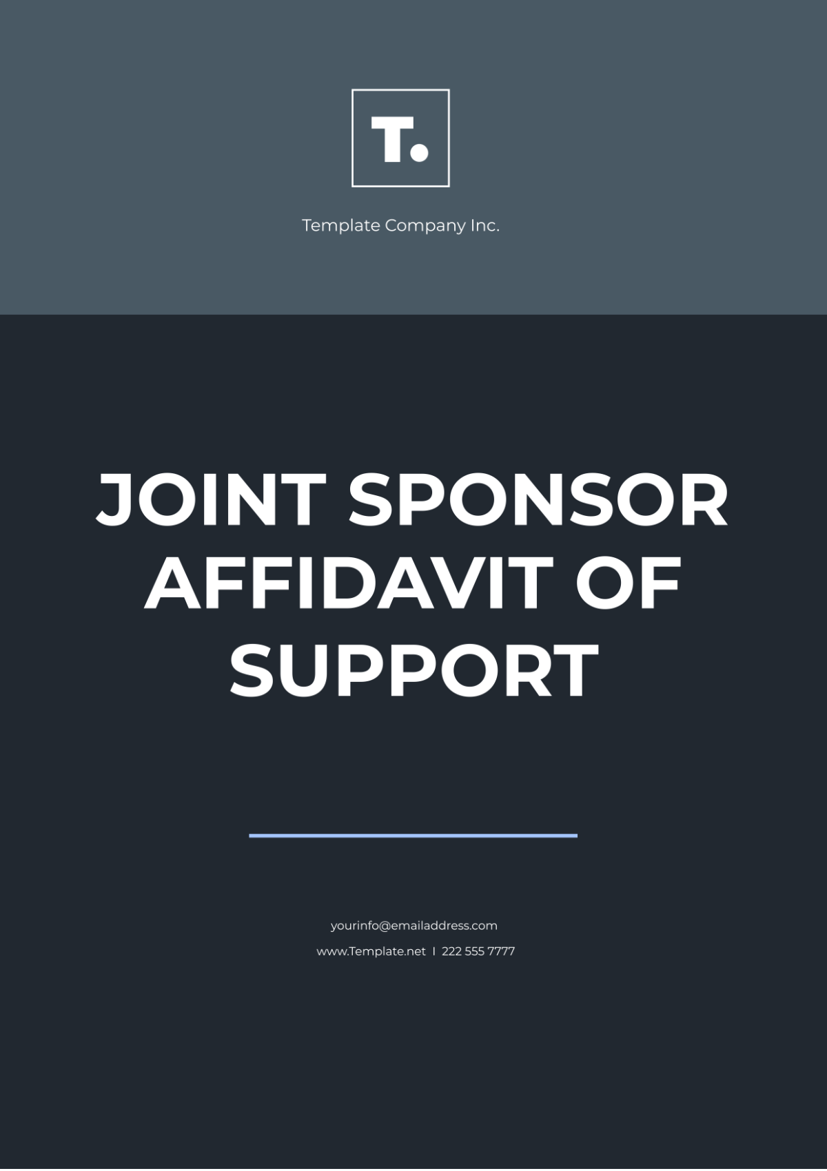 Joint Sponsor Affidavit Of Support Template - Edit Online & Download