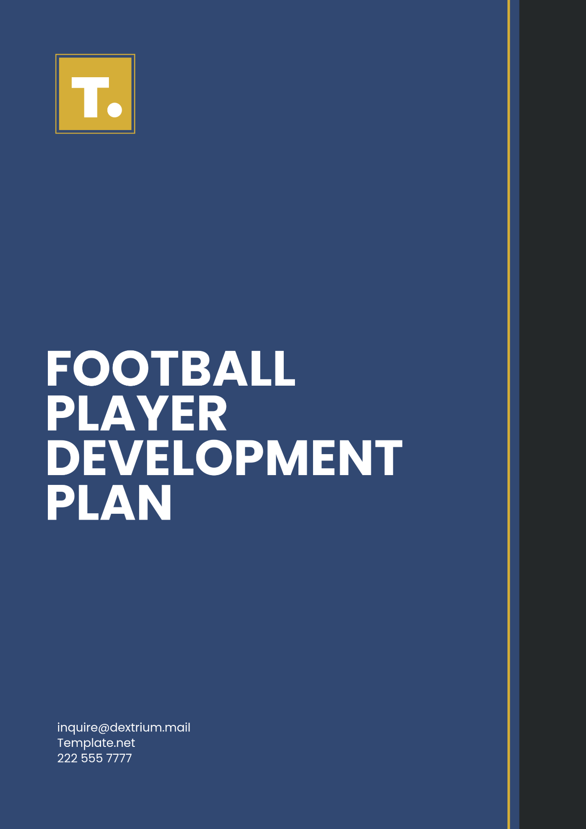 Football Player Development Plan Template - Edit Online & Download