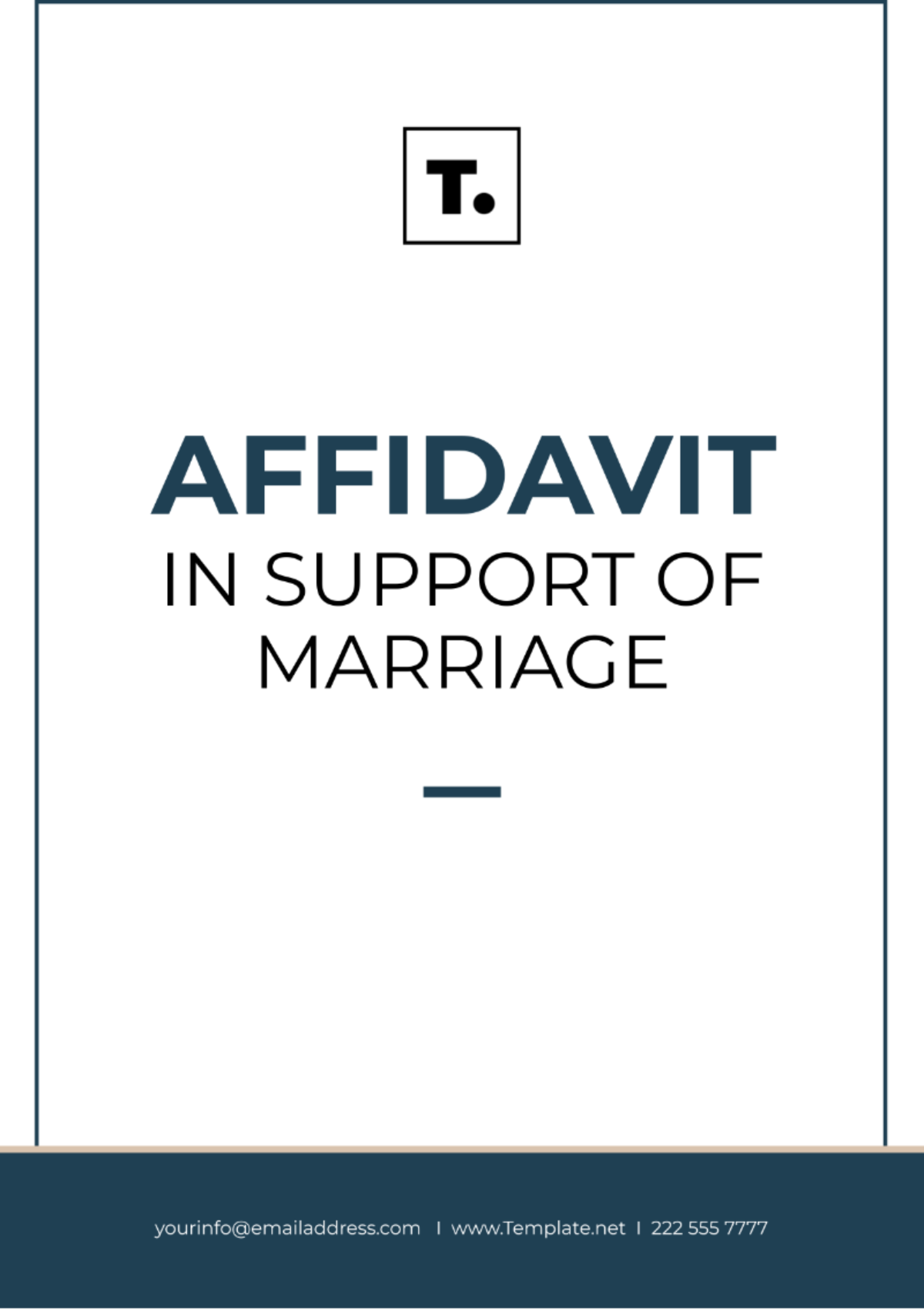 Affidavit In Support Of Marriage Template - Edit Online & Download