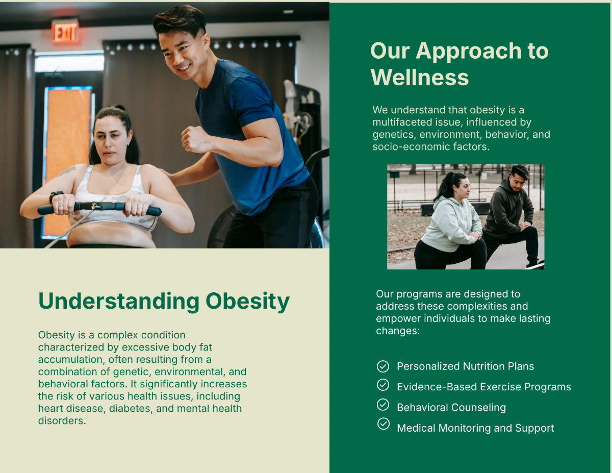 Free Obesity Brochure Template to Edit Online
