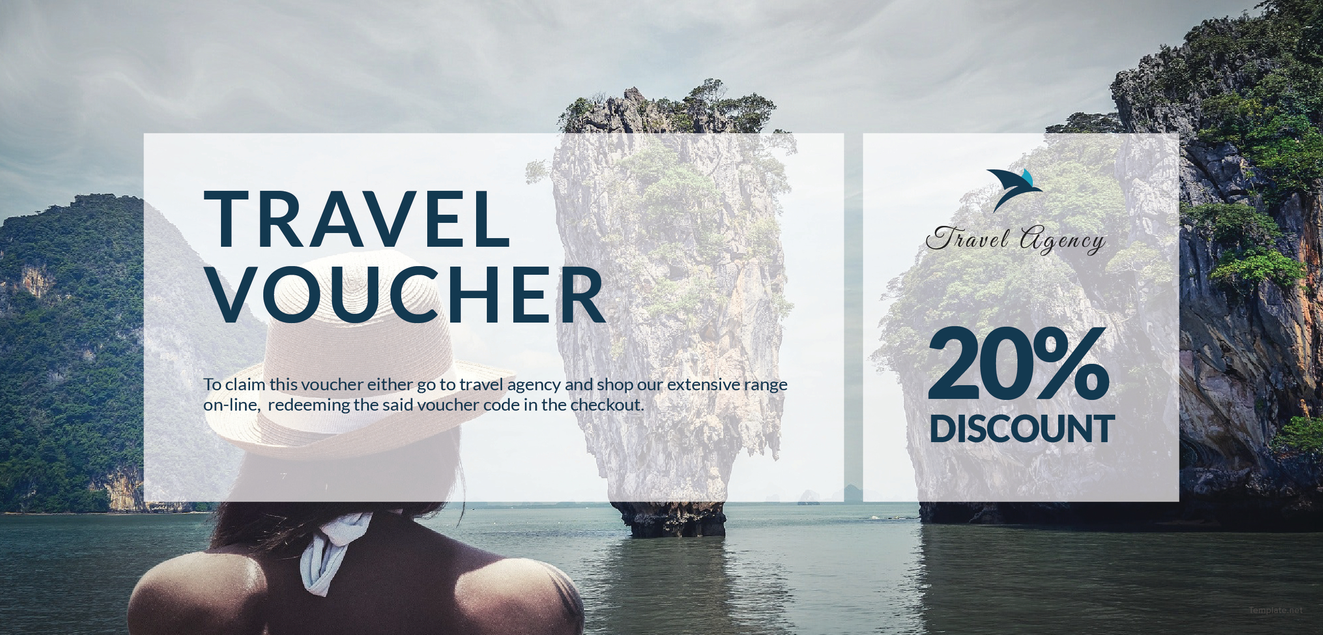 Travel Voucher Template in Adobe Illustrator