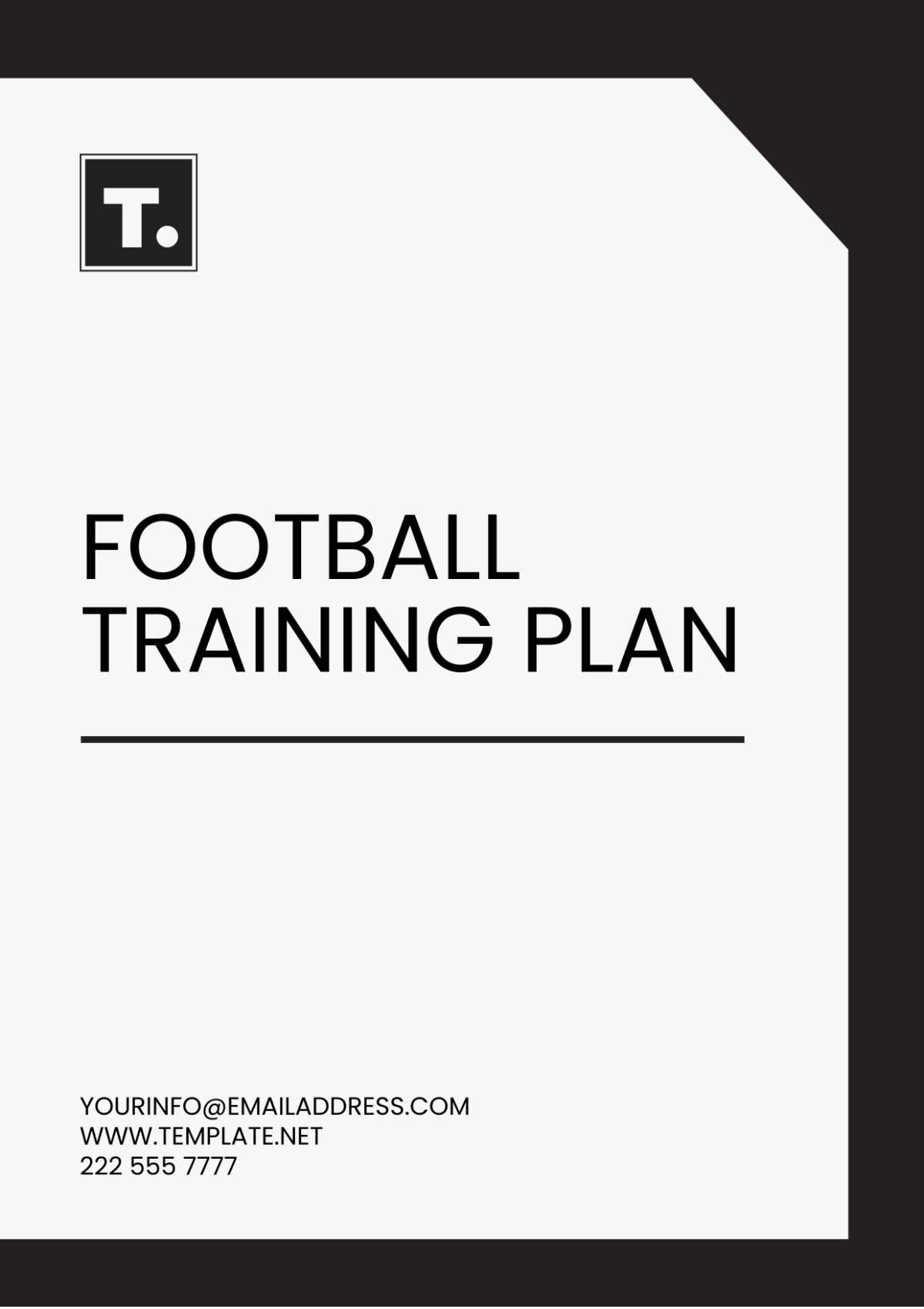 Free Football Training Plan Template