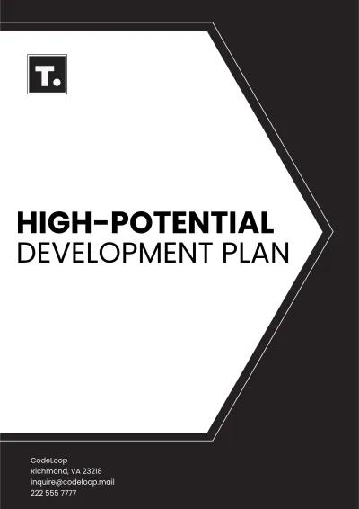 Free High-Potential Development Plan Template to Edit Online