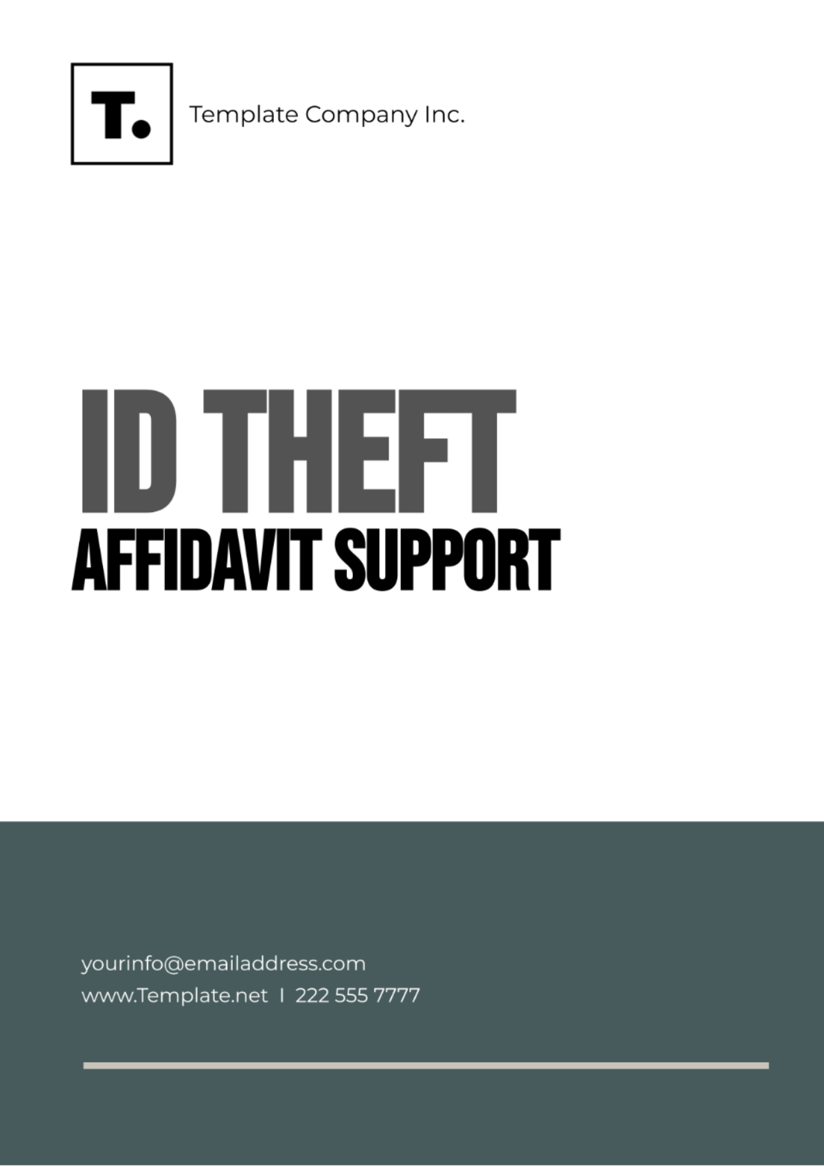 Id Theft Affidavit Support Template - Edit Online & Download