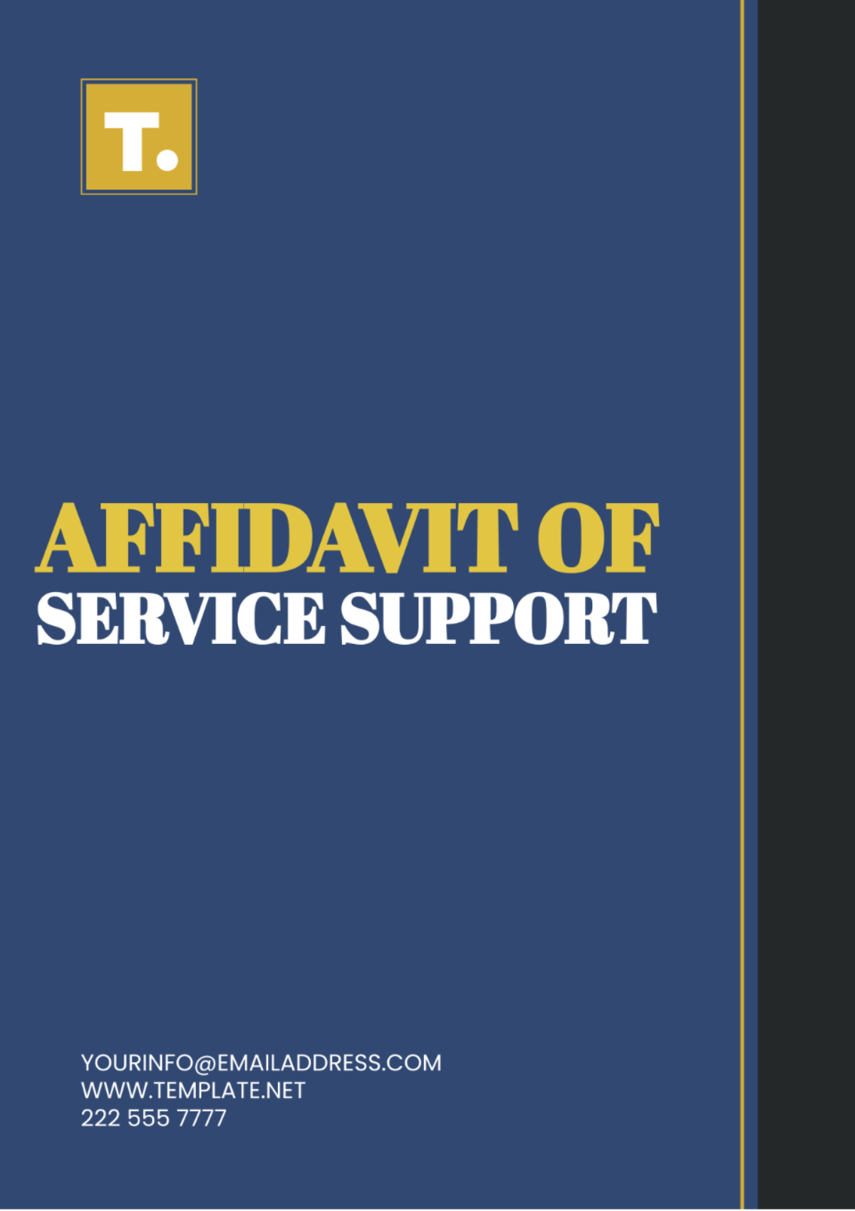 Affidavit Of Service Support Template - Edit Online & Download