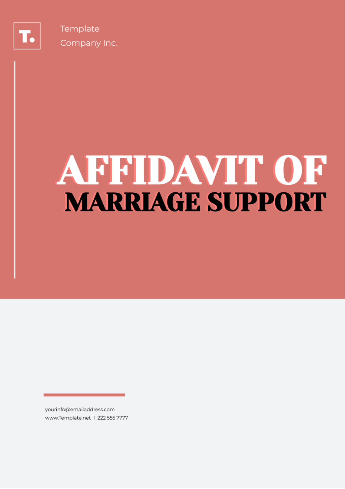 Affidavit Of Marriage Support Template - Edit Online & Download