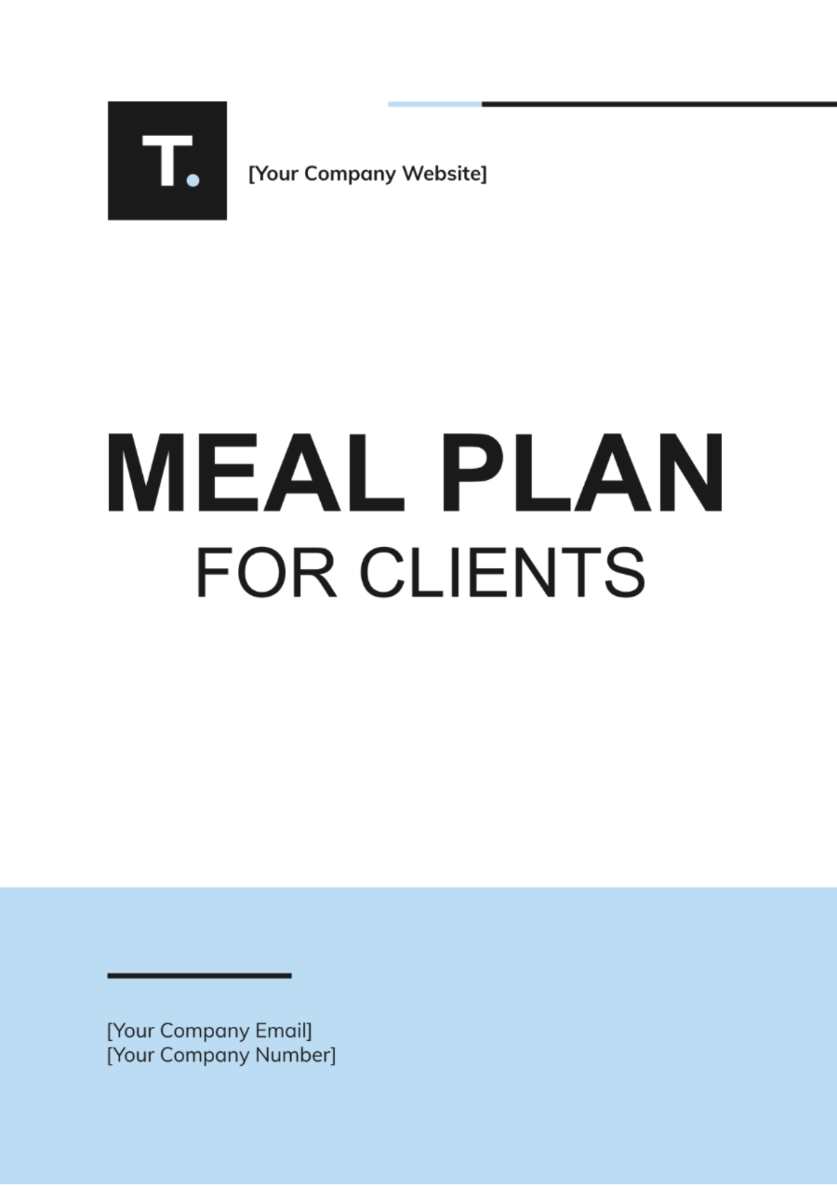 Meal Plan Template For Clients - Edit Online & Download