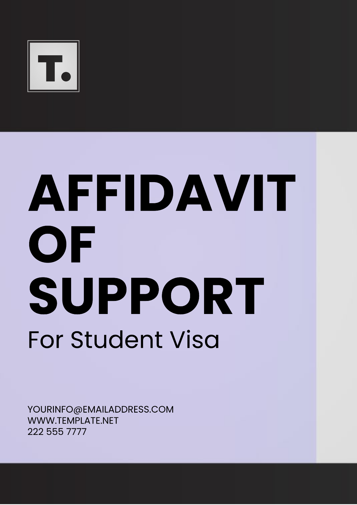 Affidavit Of Support For Student Visa Template - Edit Online & Download