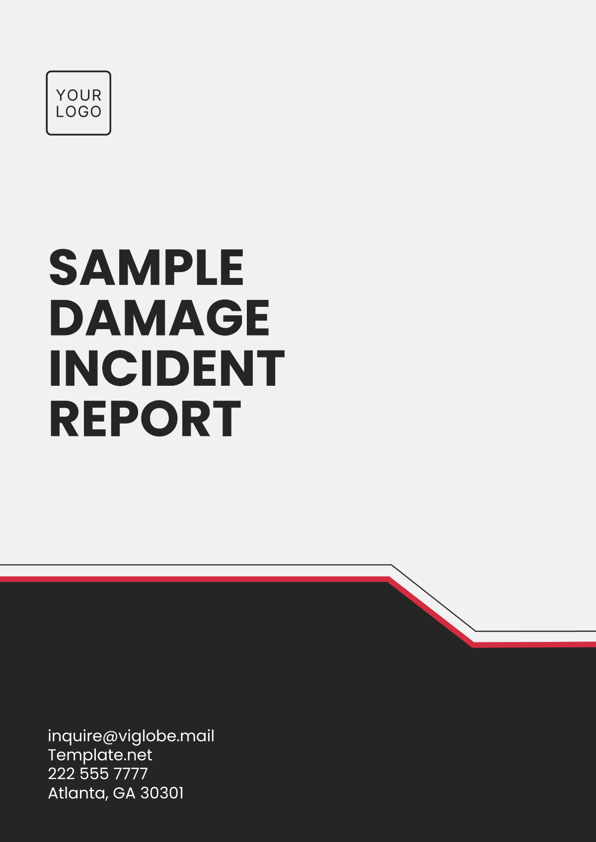 Sample Damage Incident Report Template - Edit Online & Download