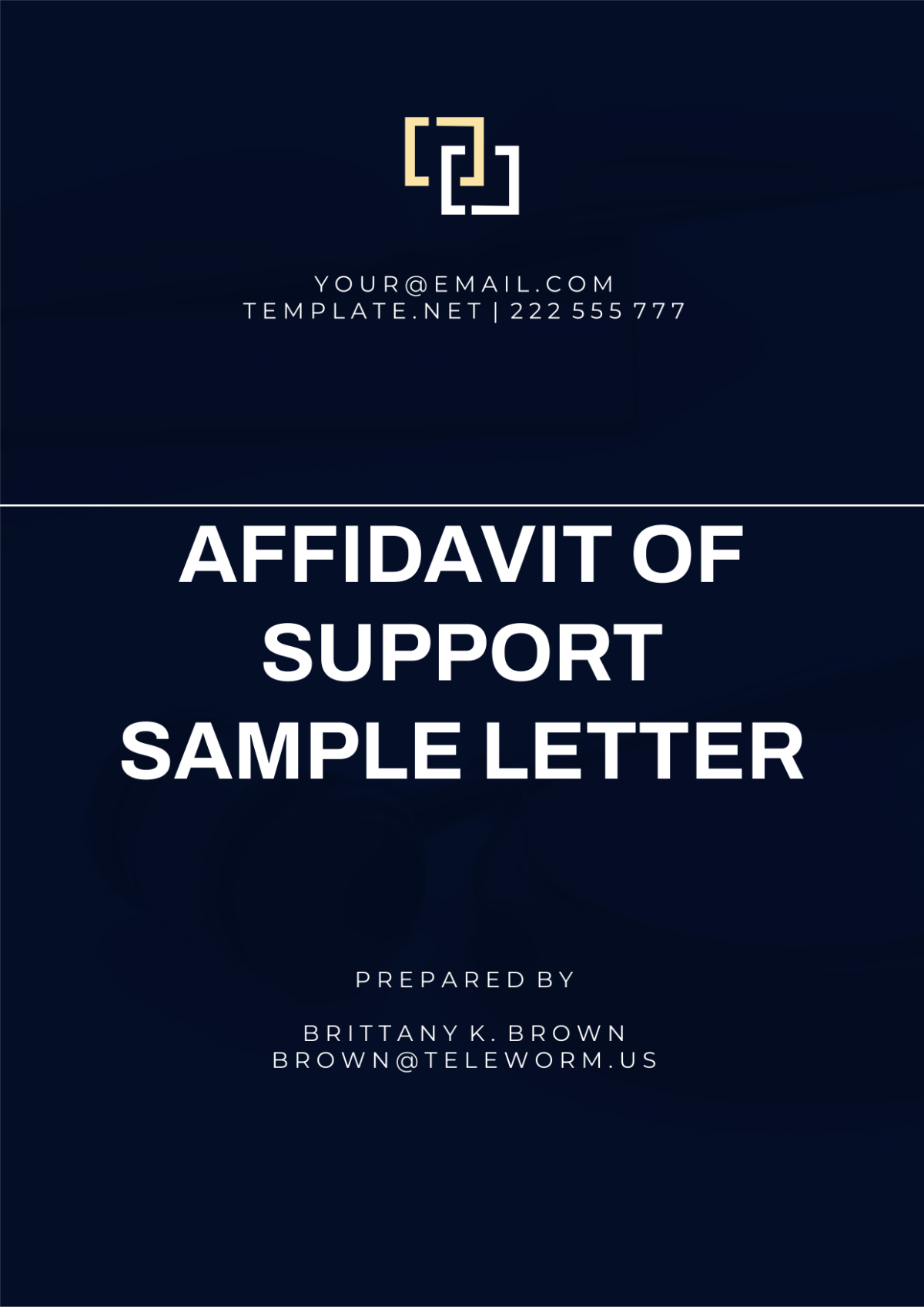 Affidavit Of Support Sample Letter Template - Edit Online & Download