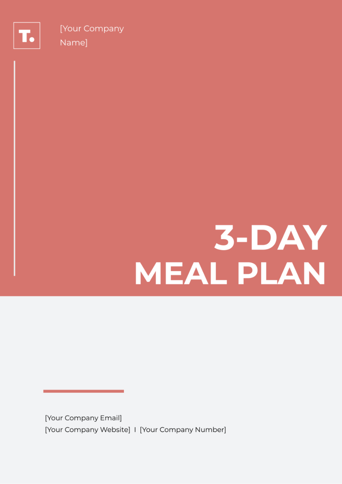 3 Day Meal Plan Template - Edit Online & Download