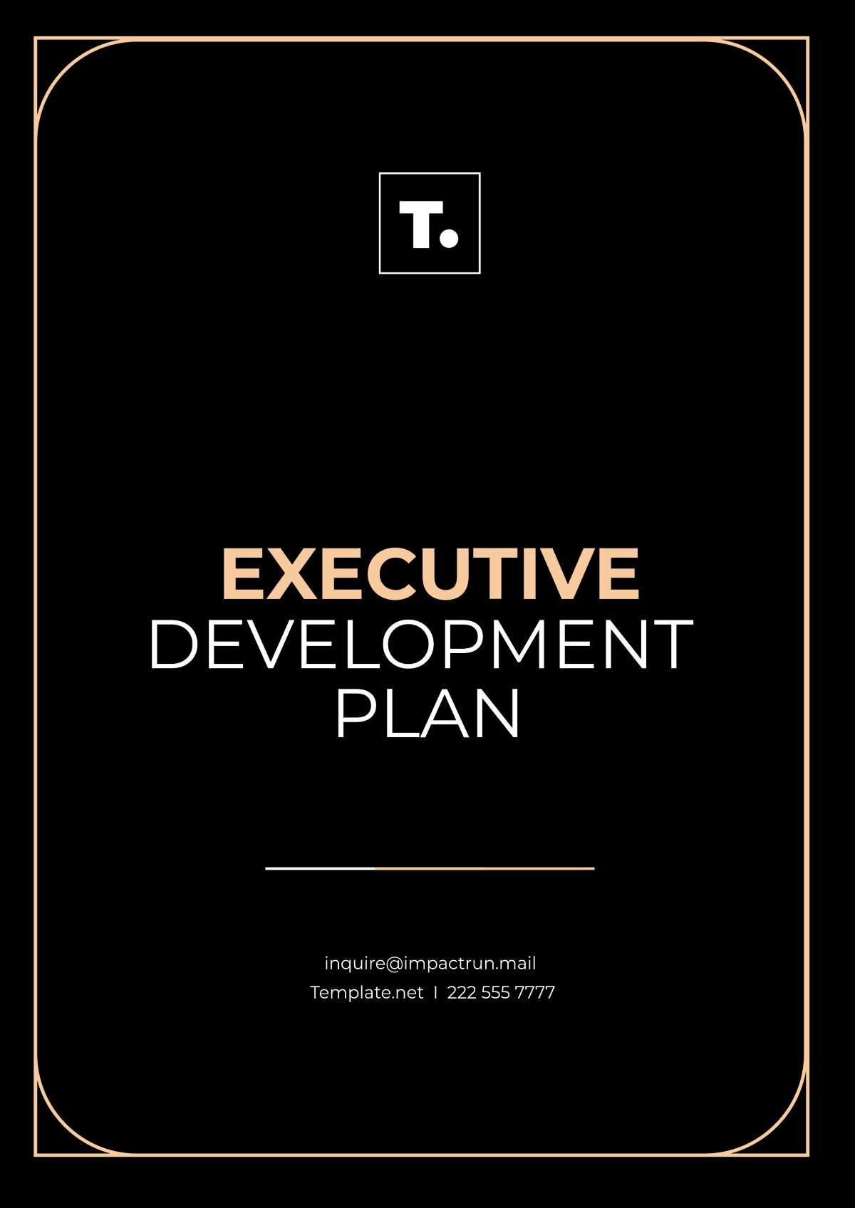 Executive Development Plan Template - Edit Online & Download