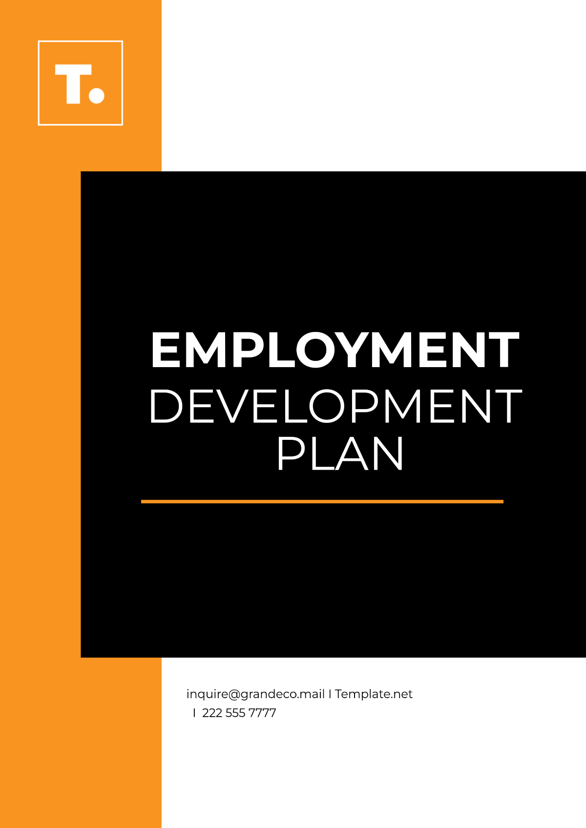 Employment Development Plan Template - Edit Online & Download