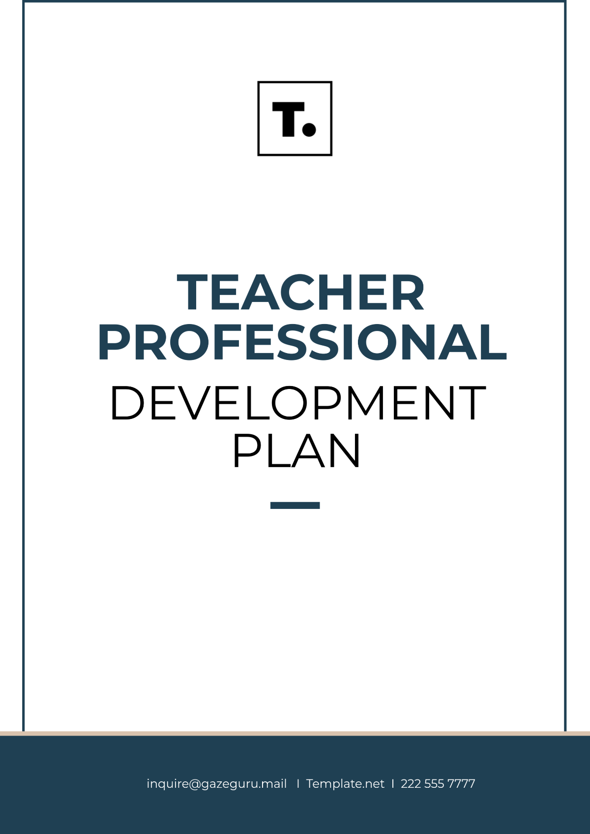 Teacher Professional Development Plan Template - Edit Online & Download