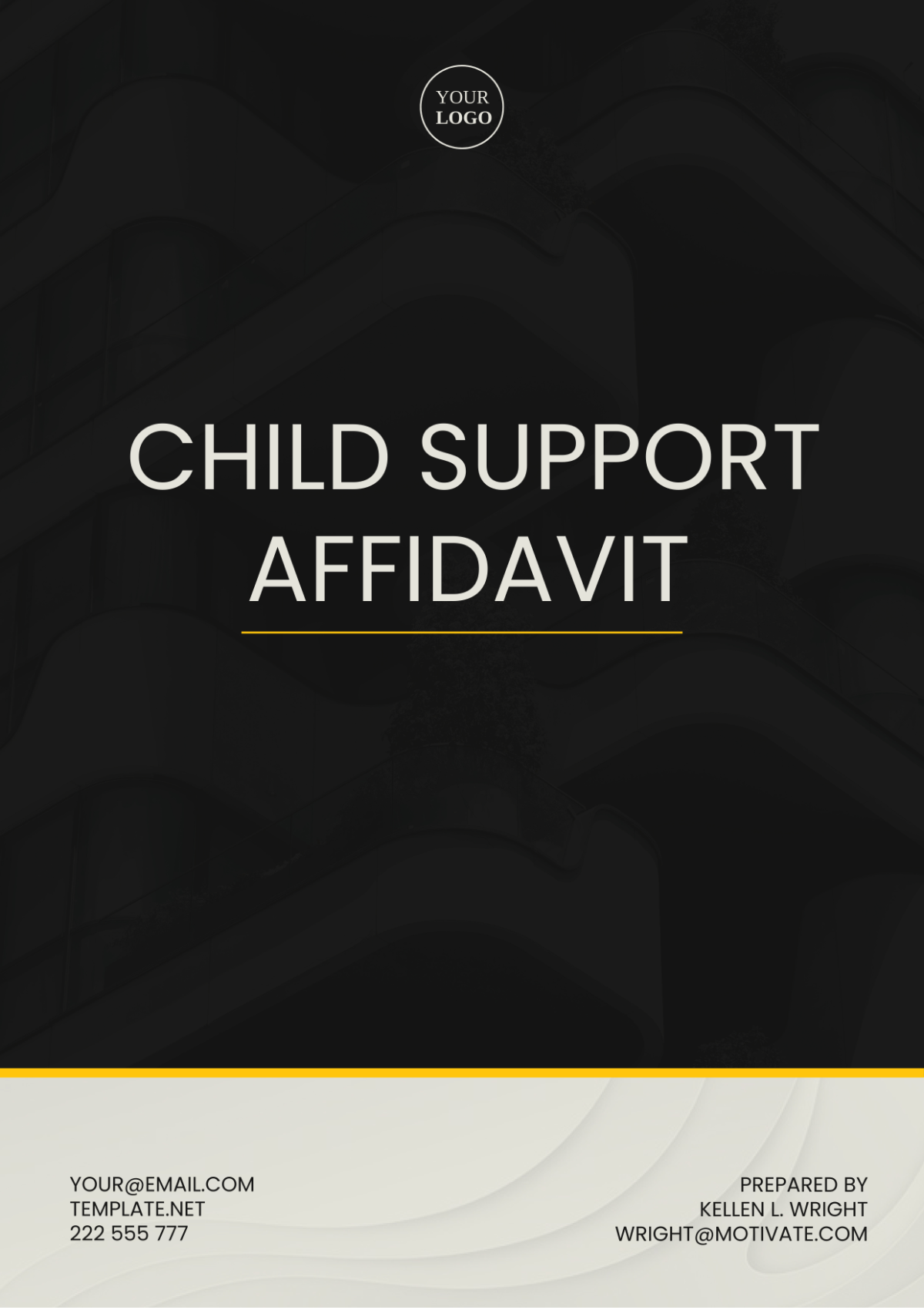 Child Support Affidavit Template - Edit Online & Download