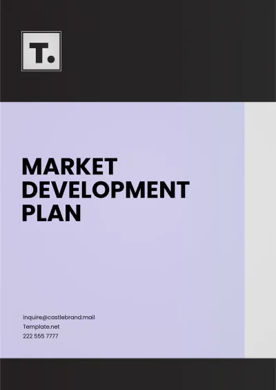 Free Market Development Plan Template to Edit Online