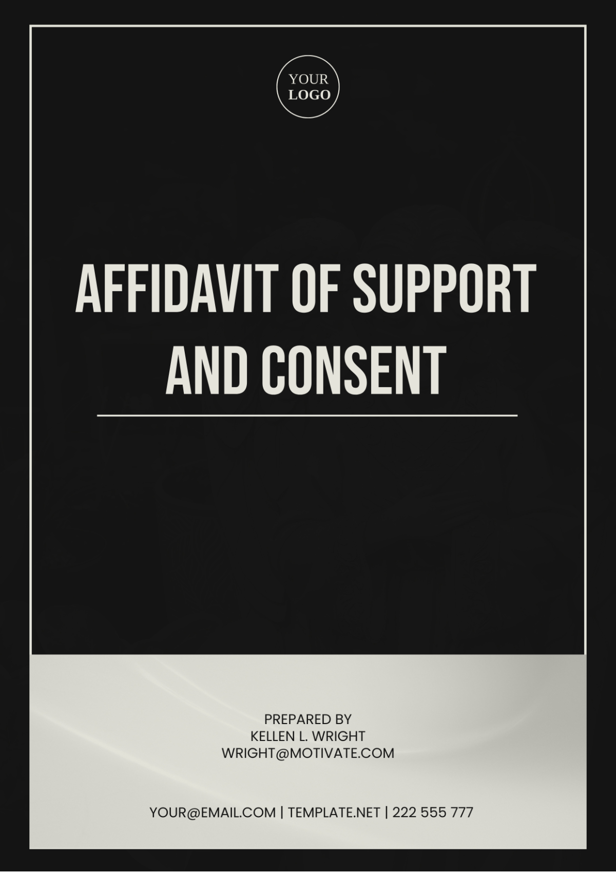 Affidavit Of Support And Consent Template - Edit Online & Download