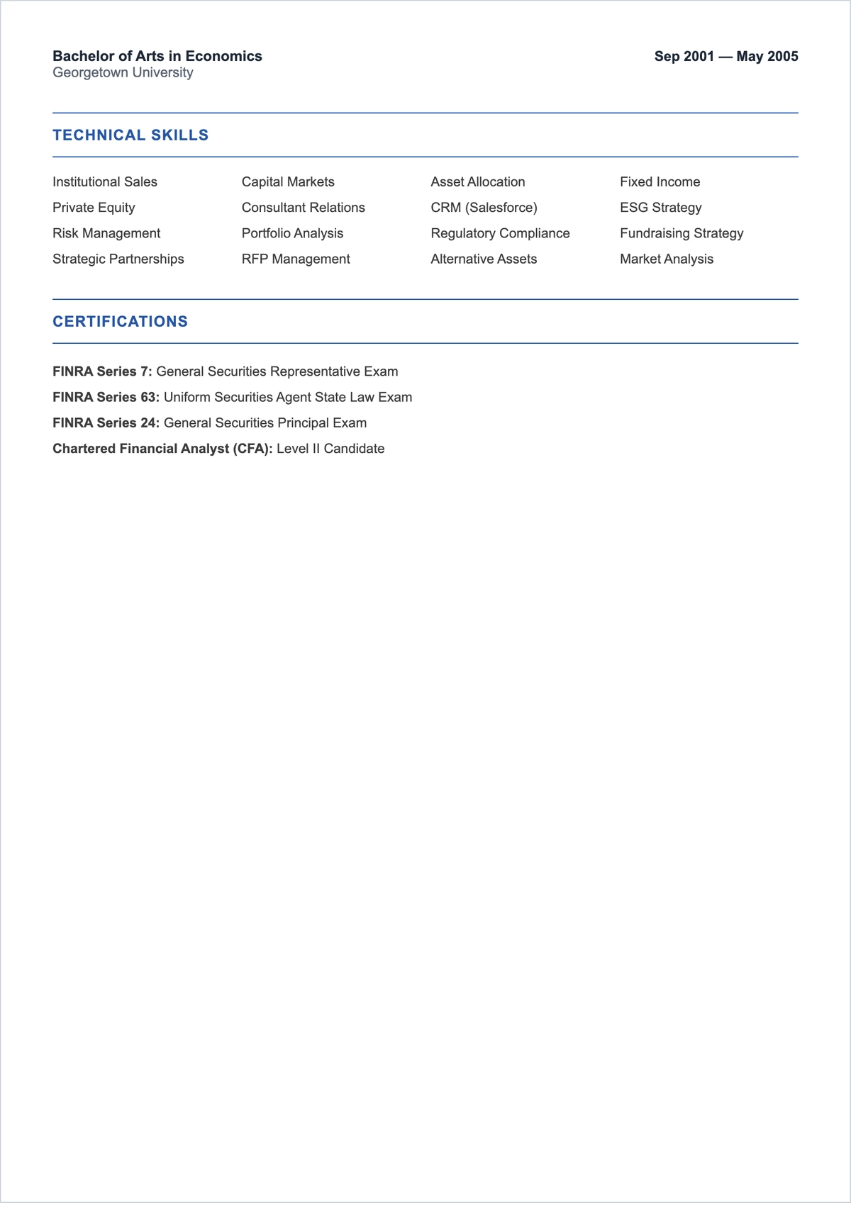 Free CV Institutional ATS CV Template, AI CV Builder