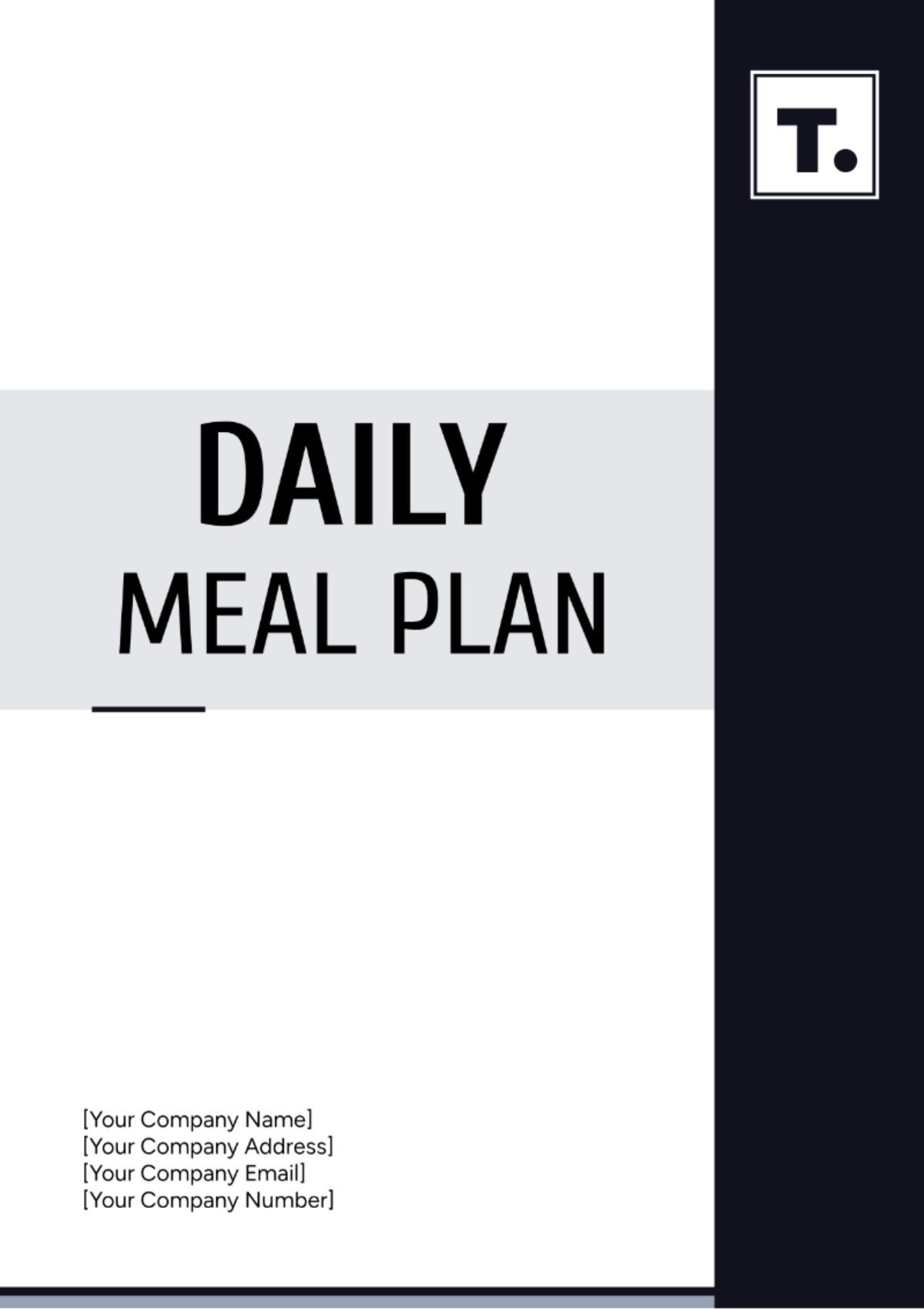 Daily Meal Plan Template - Edit Online & Download