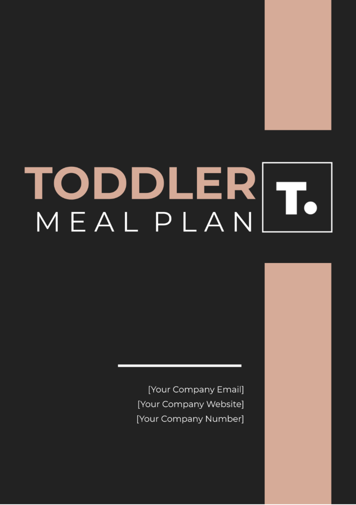 Toddler Meal Plan Template - Edit Online & Download