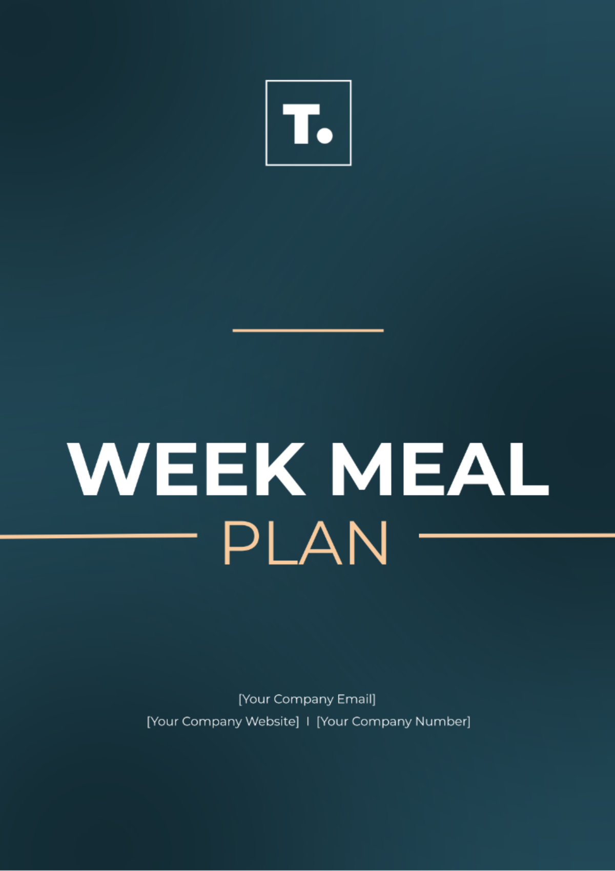 Week Meal Plan Template - Edit Online & Download