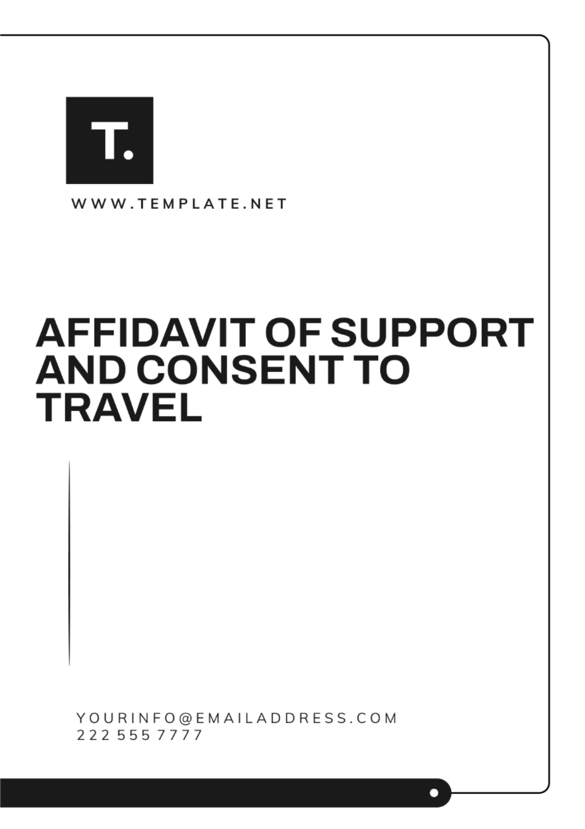 Affidavit Of Support And Consent To Travel Template - Edit Online & Download