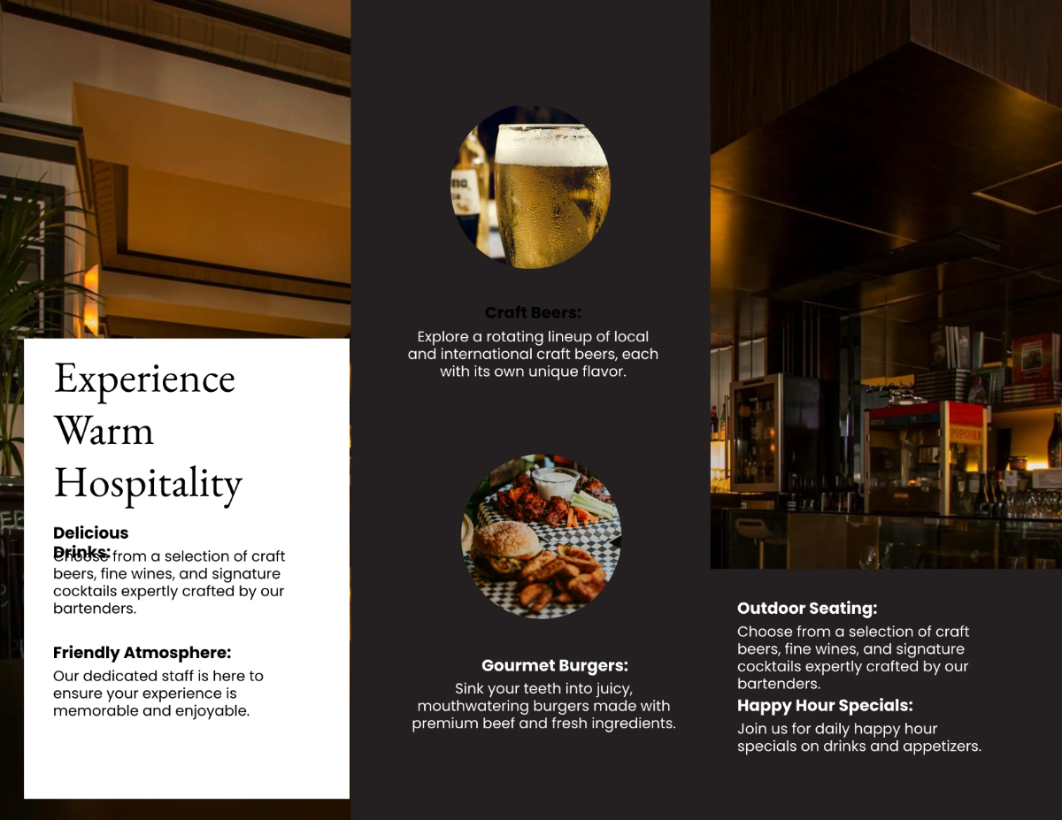 Free Pub Tri-Fold Brochure Template to Edit Online
